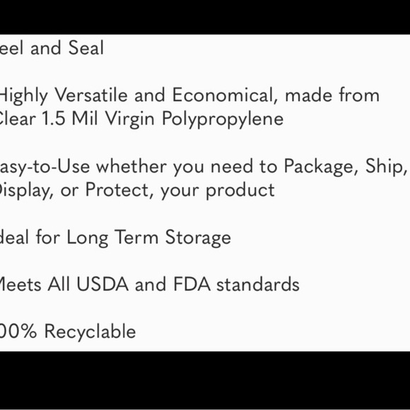 50pcs Bundle 25ct (6x9”) & 25ct (3x5-1/2”)Clear Cello Bags w/Free Sticke… - Picture 7 of 9